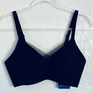 NWT Honeylove black crossover bra sz. M